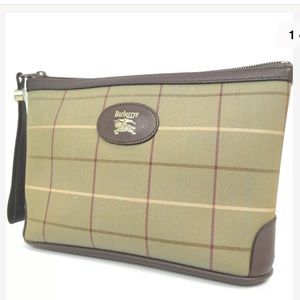 AUTH Vintage Burberry Wristlet